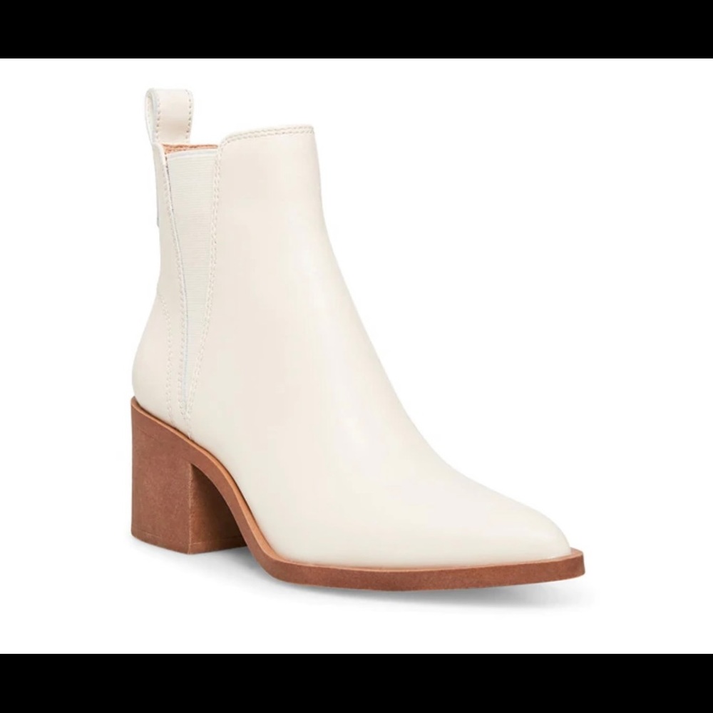 Steve Madden Audience Bone Leather Bootie